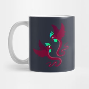 Strange World Snake Birds Fighting Mug